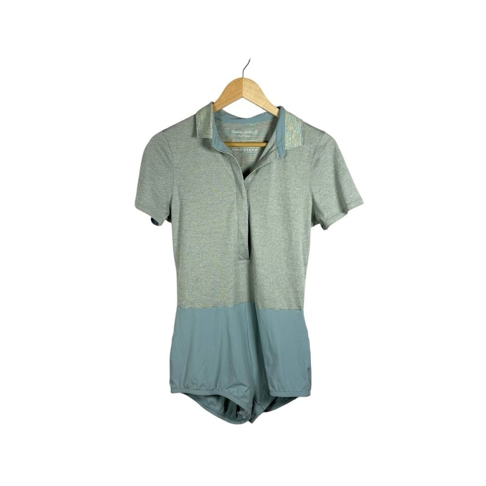 Outdoor Voices Women’s Players Polosuit Tennis Bodysuit in Mint Green Size M